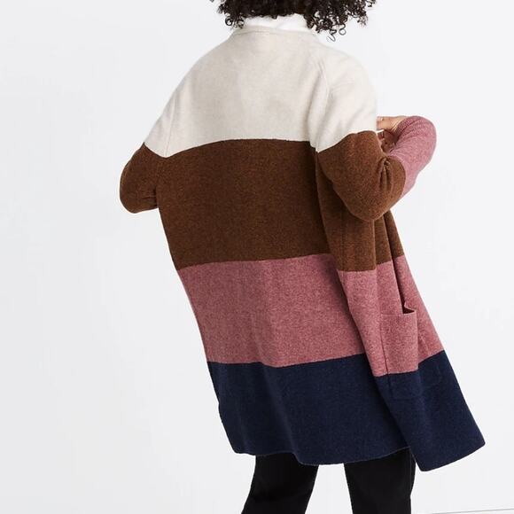 Madewell Kent Striped Cardigan Sweater in Coziest Yarn Size XS EUC - Picture 6 of 11